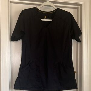 Carhartt Women's Black Short Sleeve V-Neck Top